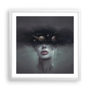 Poster in white frmae - And Planets are Revolving… - 50x50 cm