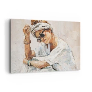 Canvas picture - Portrait in Full Sun - 100x70 cm