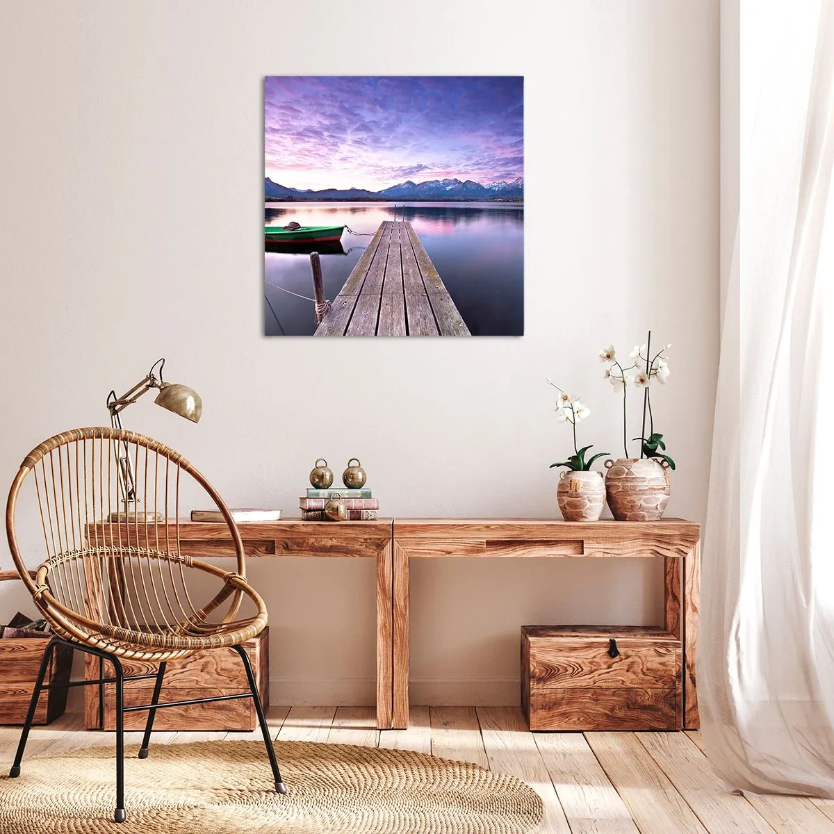 Canvas picture - Friendly Silence - 60x60 cm