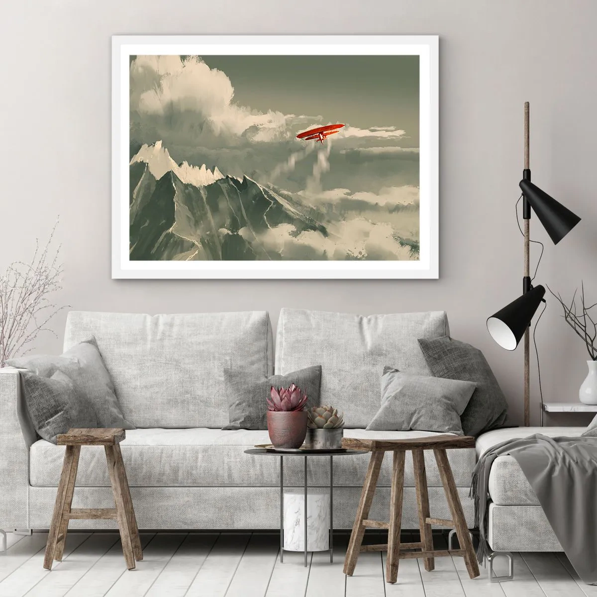 Poster in white frmae - Fearless Pioneer - 40x30 cm