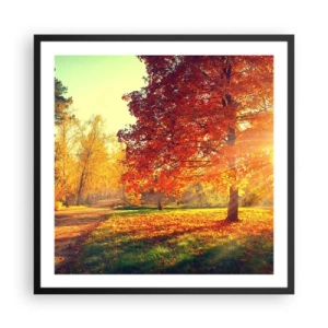 Poster in black frame - Ginger Is Beautiful - 60x60 cm