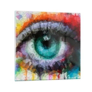 Glass picture - Crystal Clear Eyes - 70x70 cm