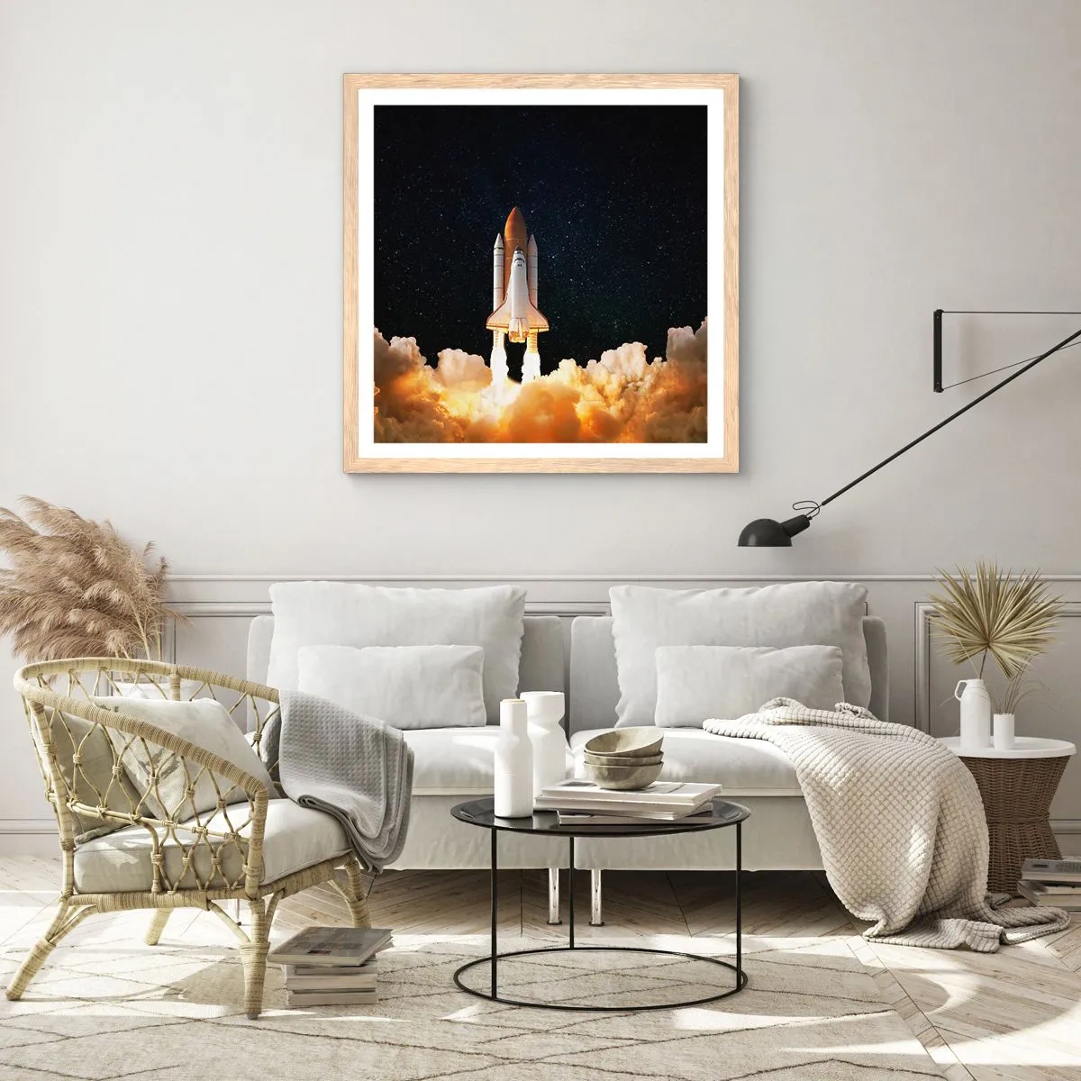 Poster in light oak frame - As Astra! - 40x40 cm