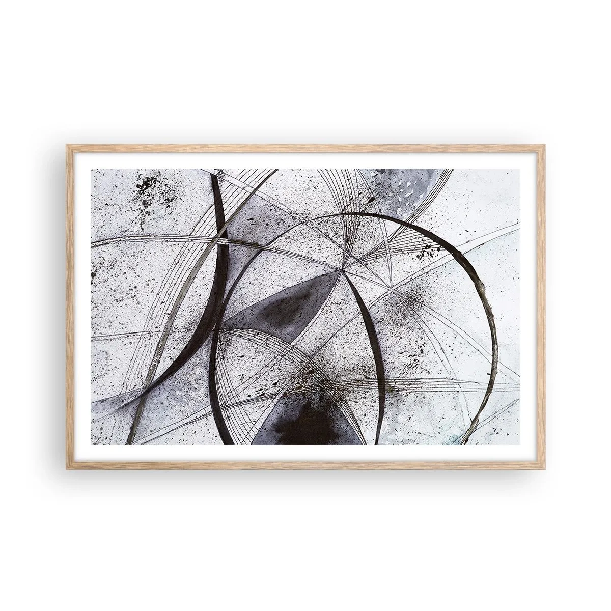 Poster in light oak frame - Futuristic Fantasy - 91x61 cm