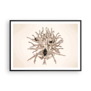 Poster in black frame - Dance in Bloom - 100x70 cm