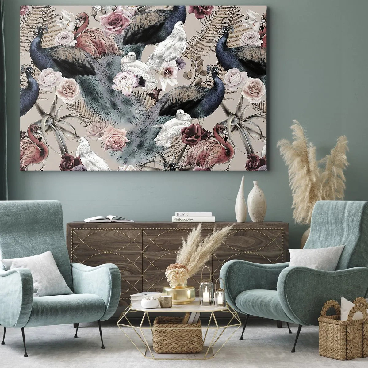 Canvas picture - In Palace Garden - 120x80 cm