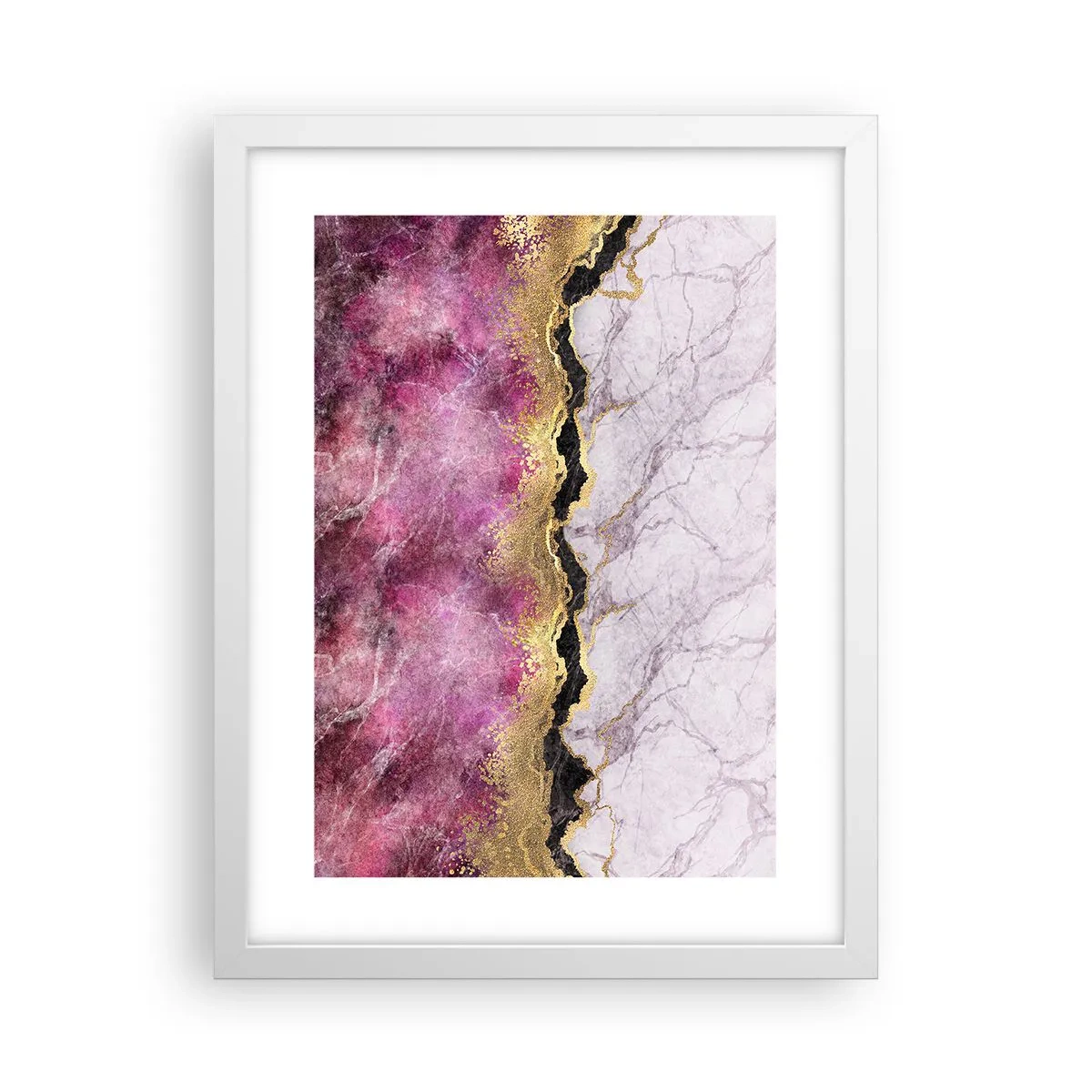 Poster in white frmae - On the Border - 30x40 cm