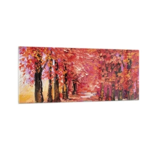 Glass picture - Autumnal Impression - 100x40 cm