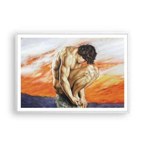 Poster in white frmae - Submerged in Himself - 100x70 cm