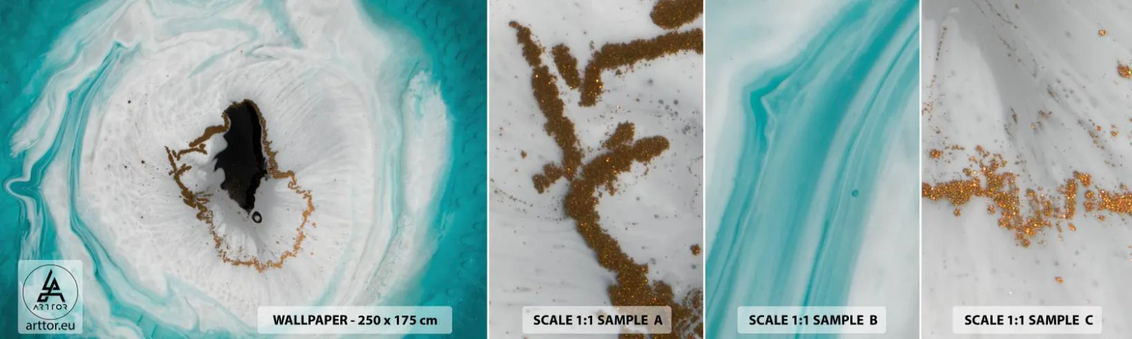 Photo Wallpaper Sample Standard Eco - Into de Deep - Abstraction, Piece, Stone - 100x30 cm