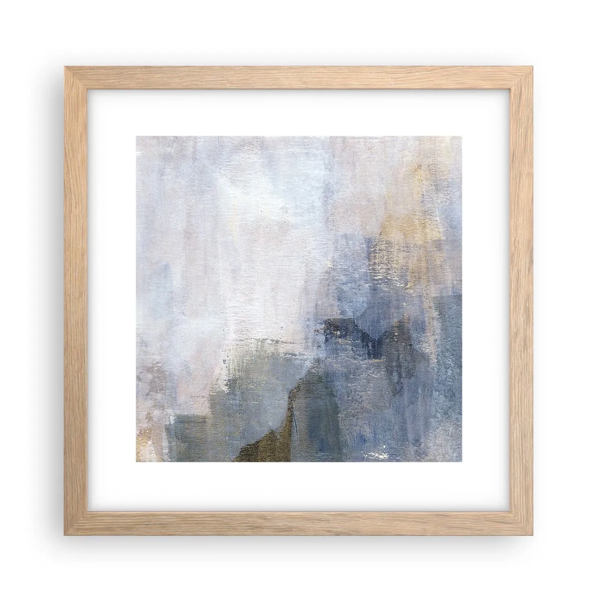 Poster in light oak frame - Tones and Chords of Colours - 30x30 cm