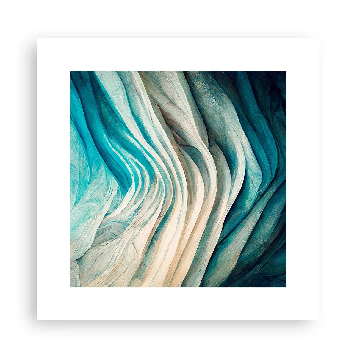 Poster - Blue Insatiability - 30x30 cm