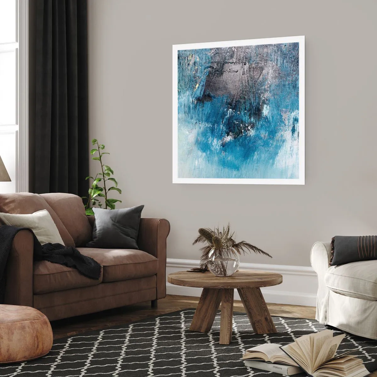 Poster - Blue Rhapsody - 60x60 cm