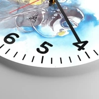 Clock face with numbers