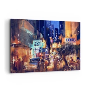 Canvas picture - City Doesn't Sleep - 120x80 cm