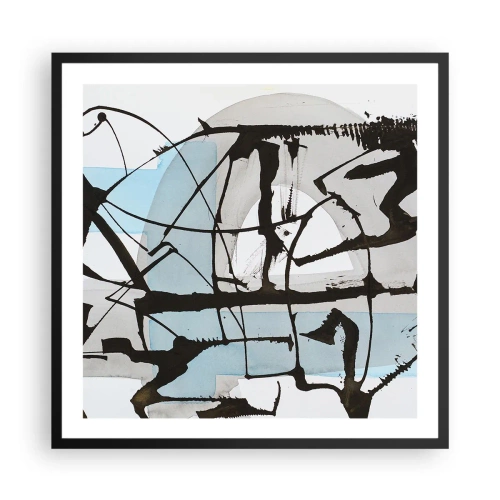 Poster in black frame - After All Blue - 60x60 cm