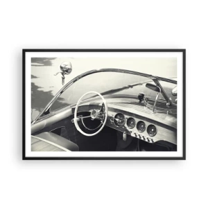 Poster in black frame - Weather for the Rich - 91x61 cm