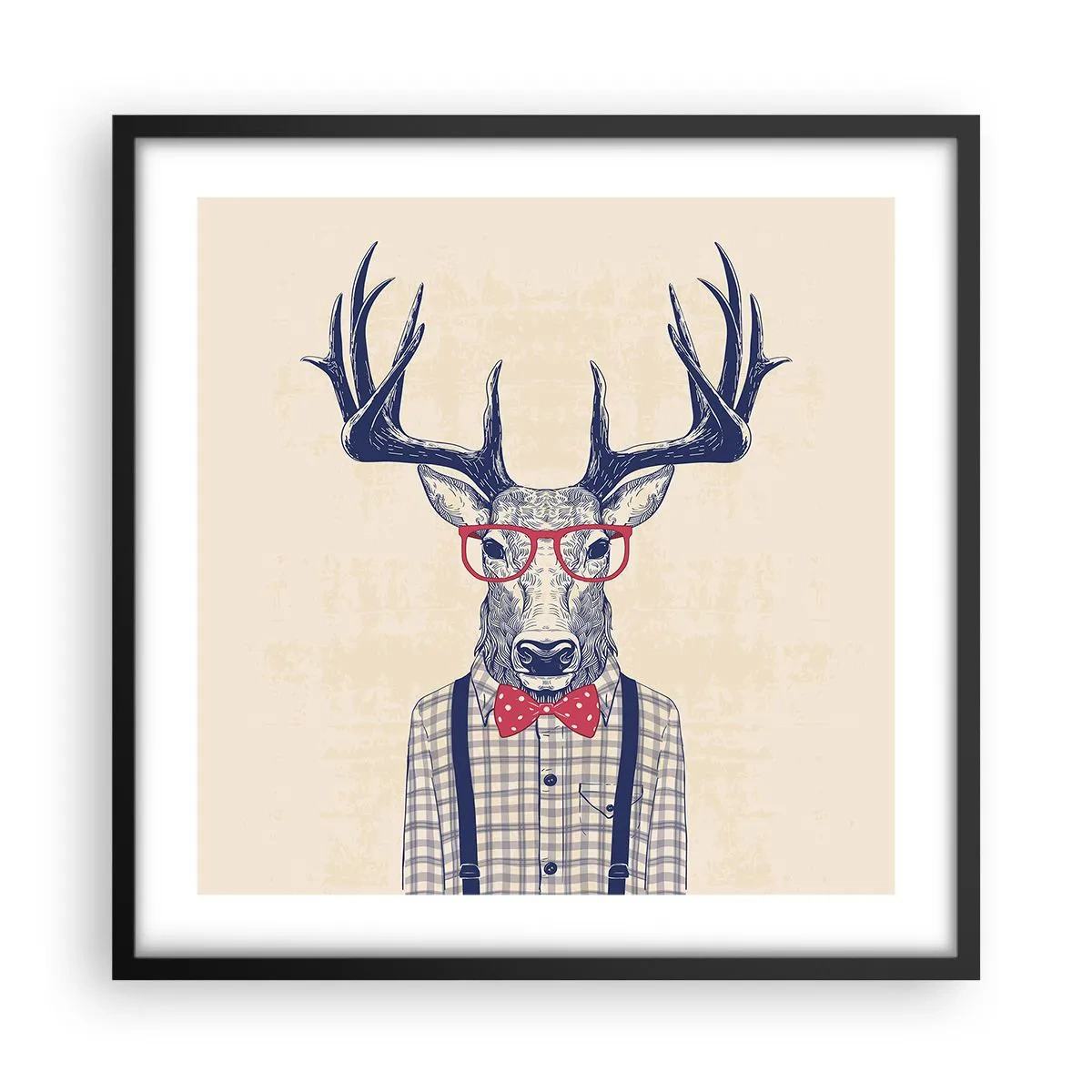 Poster in black frame - Fun Extravagance - 50x50 cm