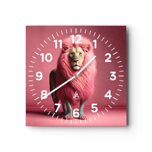 Wall clock - Clock on glass - And You're Not Scared Anymore - 30x30 cm