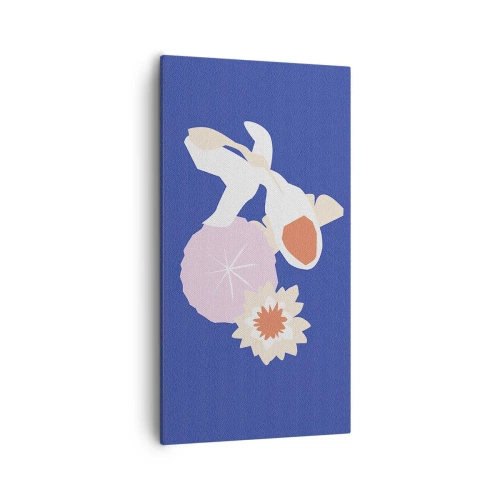 Canvas picture - Composition of Flowers and Buds - 55x100 cm