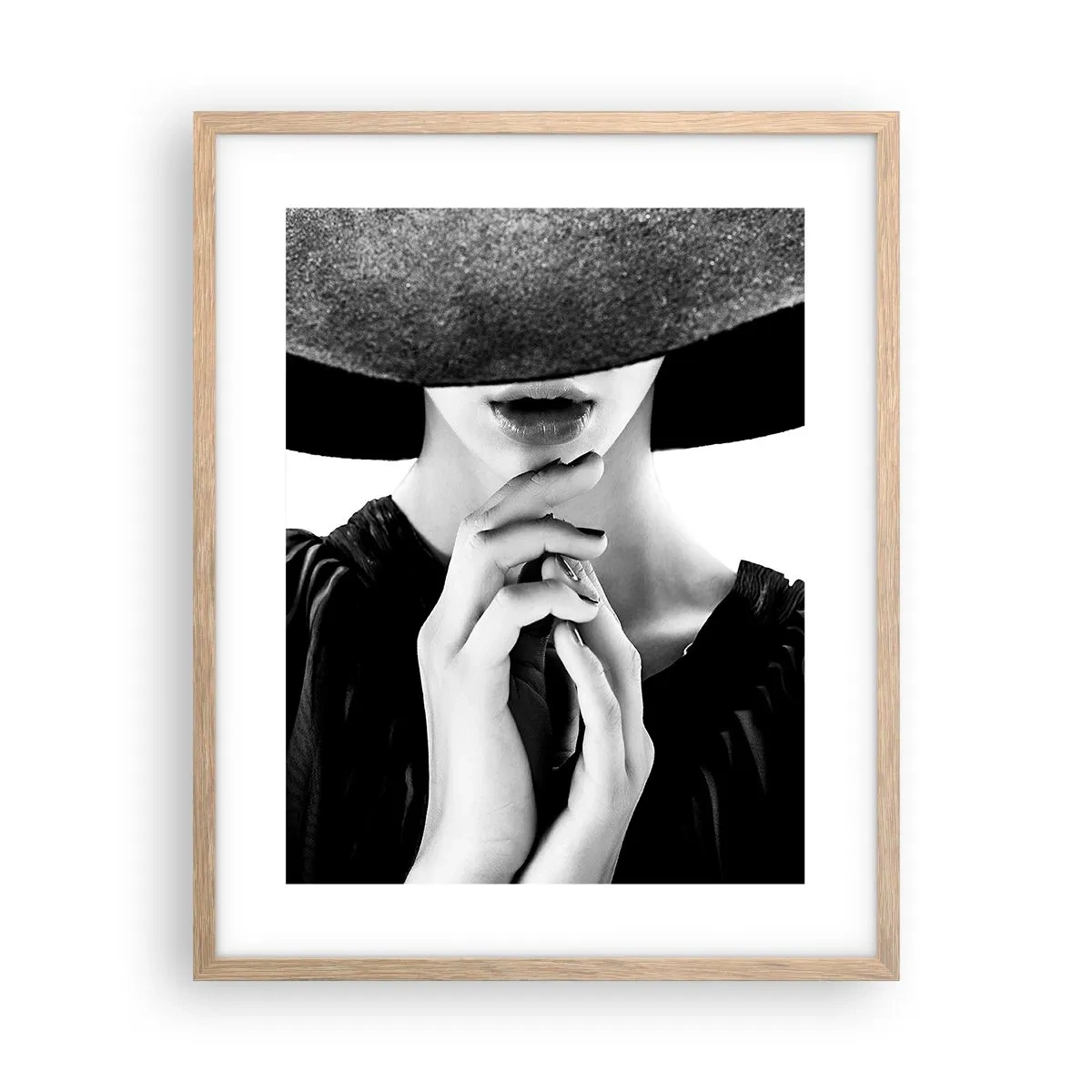 Poster in light oak frame - Hidden Beauty - 40x50 cm