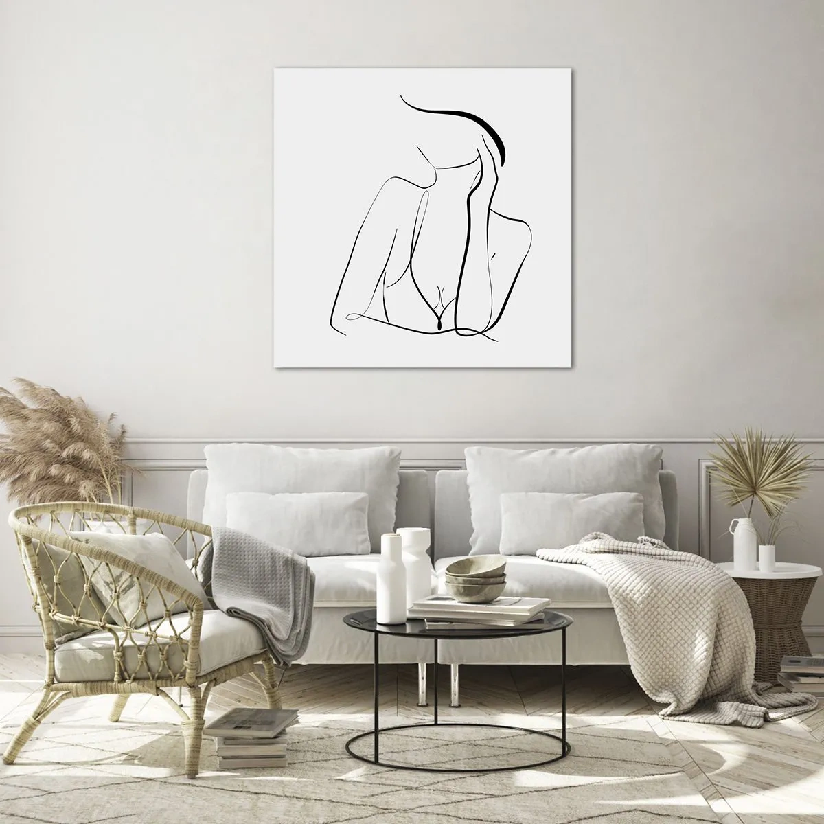 Glass picture - On Waves of Dreams - 60x60 cm