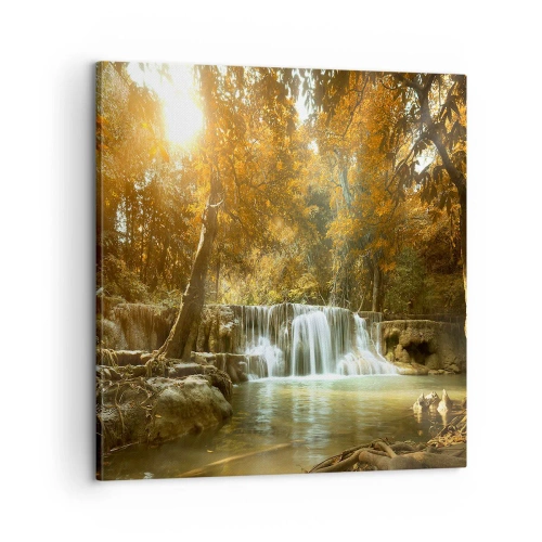 Canvas picture - Park Cascade - 60x60 cm