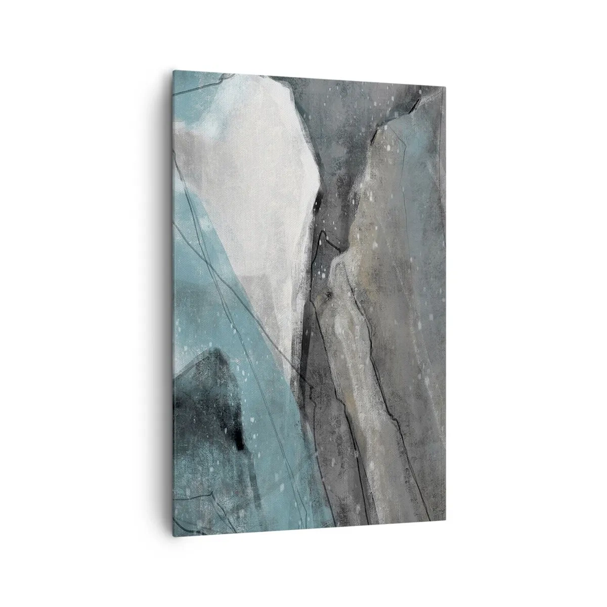Canvas picture - Abstract: Rocks and Ice - 80x120 cm