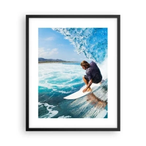 Poster in black frame - Dancing with Waves - 40x50 cm