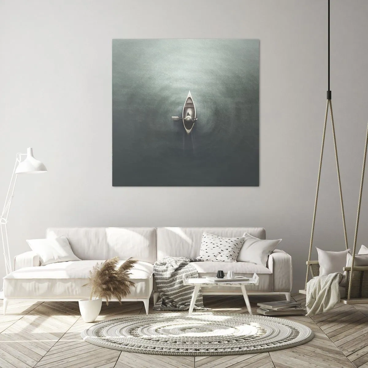 Canvas picture - Through Moon Lake - 50x50 cm