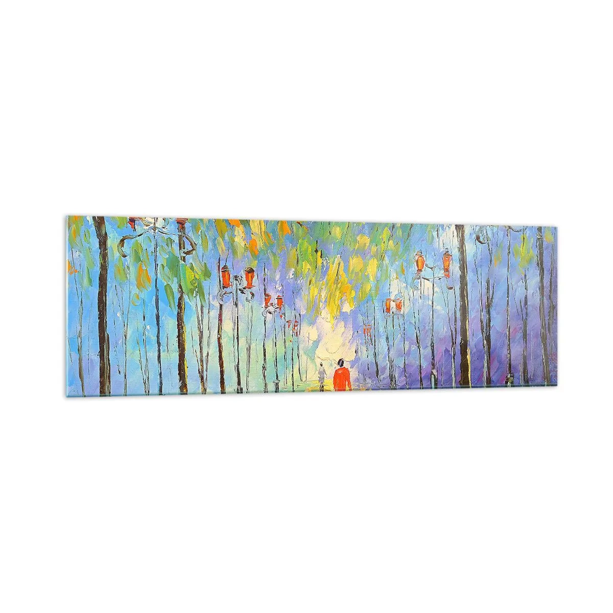 Glass picture - Night Rain Song - 160x50 cm