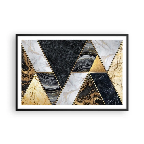 Poster in black frame - Stone on Stone - 91x61 cm