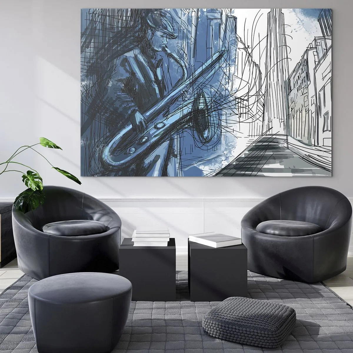 Glass picture - City Rhapsody - 100x70 cm