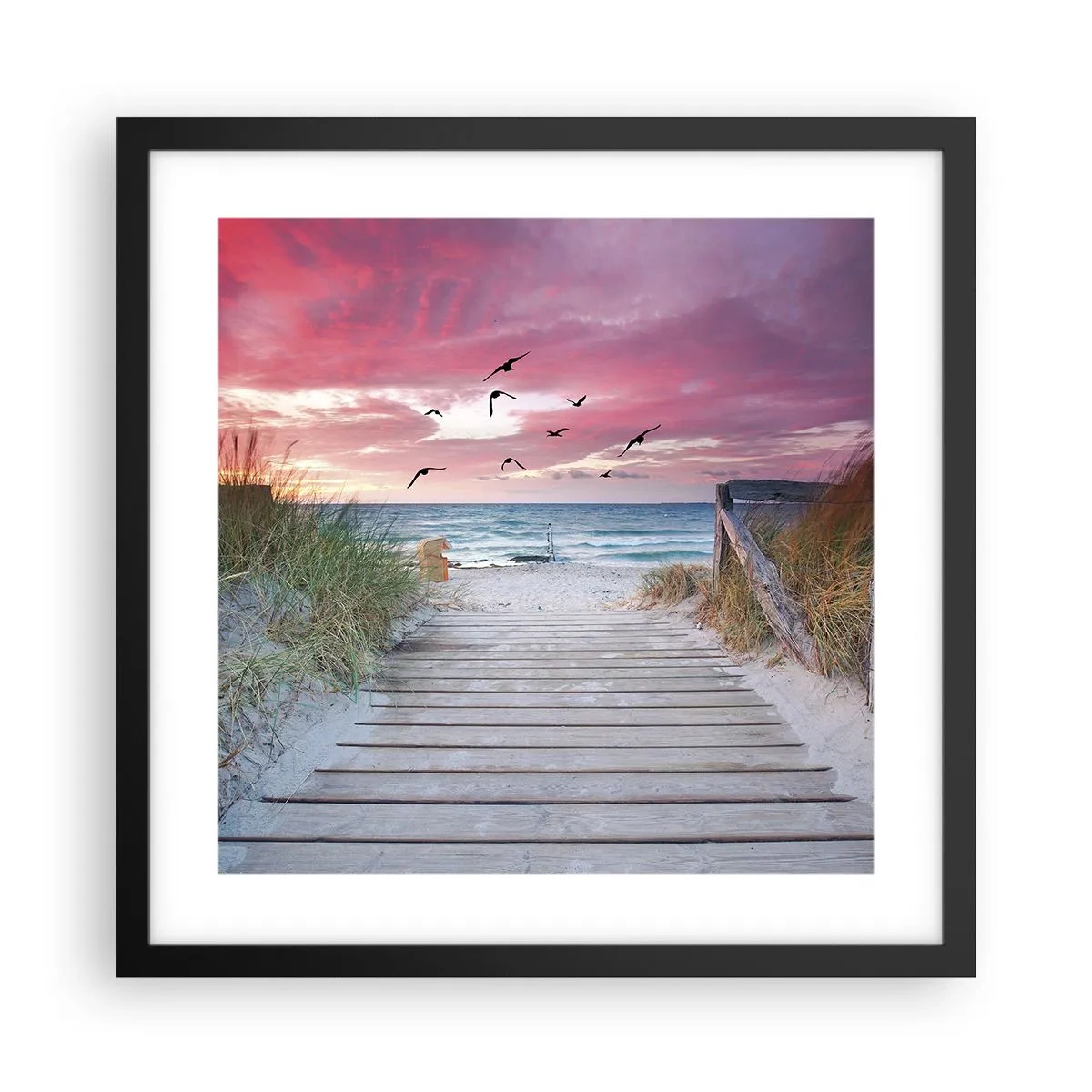Poster in black frame - Baltic Impression - 40x40 cm