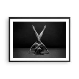 Poster in black frame - Geometry of Nakedness - 70x50 cm