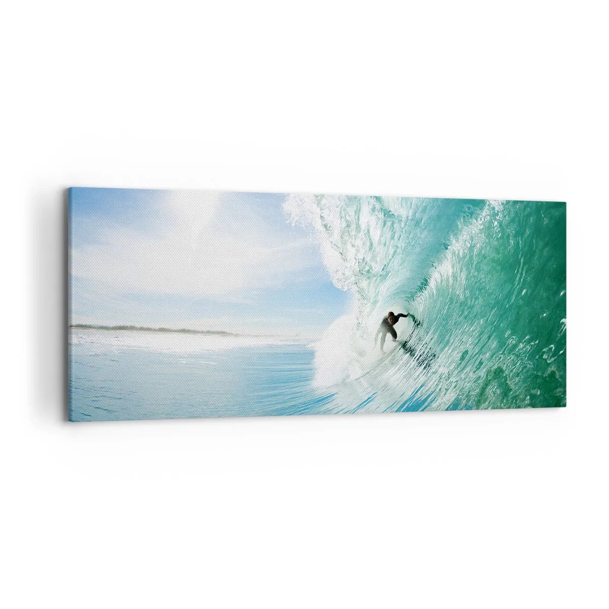 Canvas picture - Riding the Wave - 120x50 cm