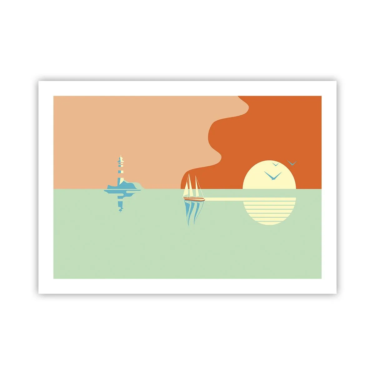 Poster - Ideal Sea Landscape - 70x50 cm