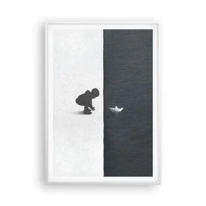 Poster in white frmae - Big Voyage - 70x100 cm