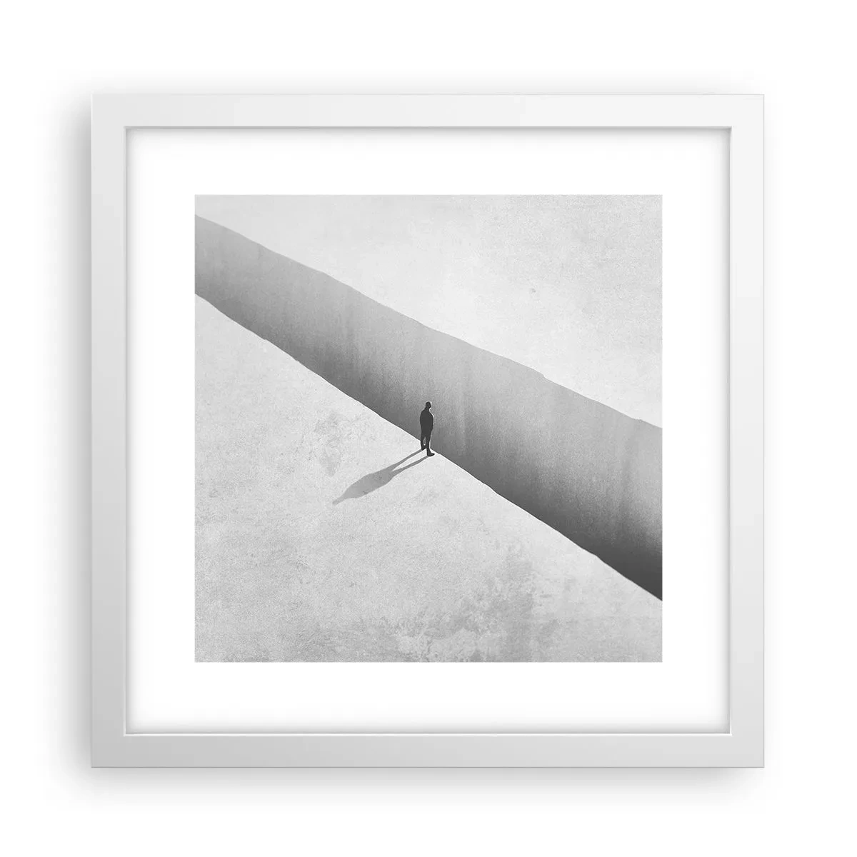 Poster in white frmae - Clear Goal - 30x30 cm