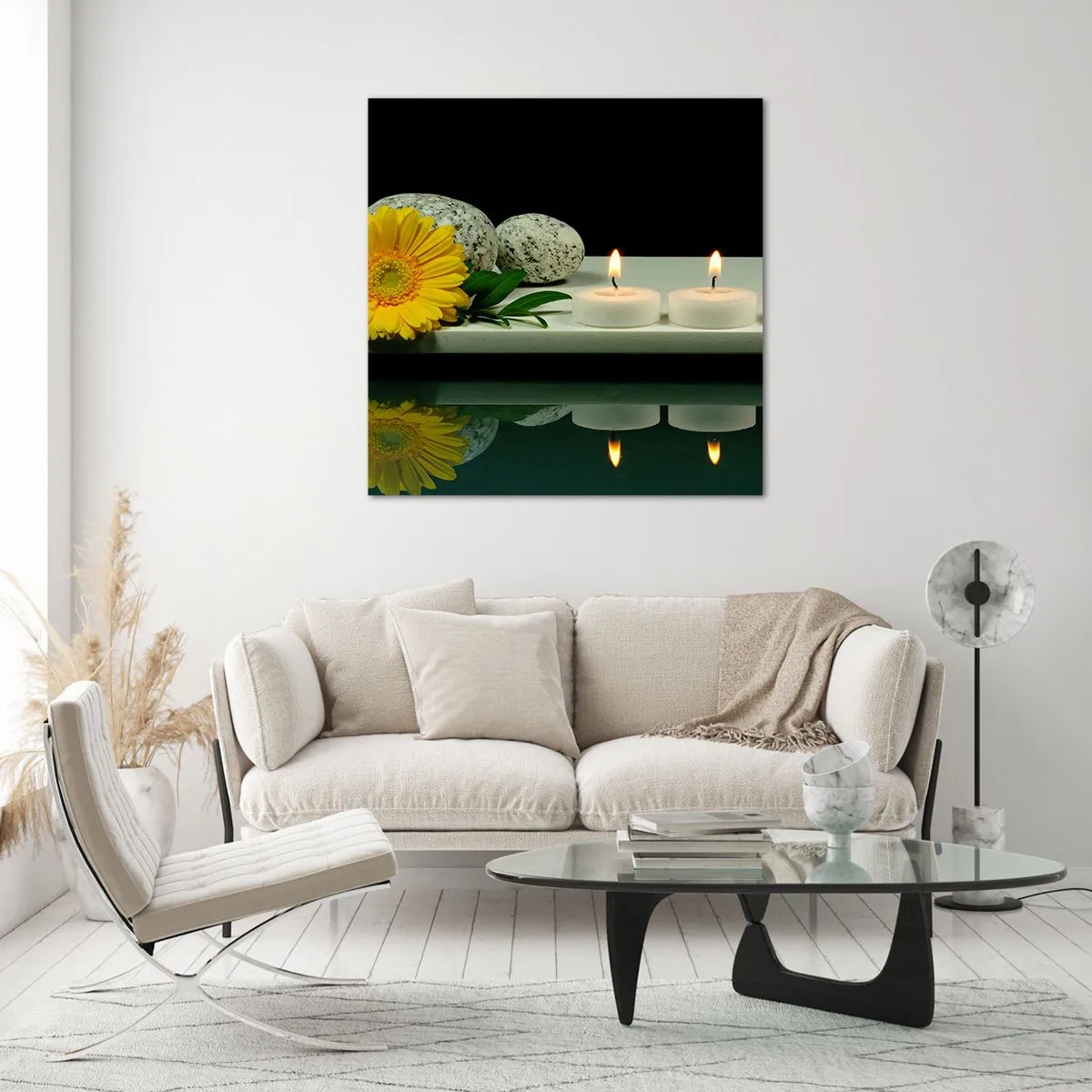 Glass picture - Soothing of the Senses - 30x30 cm