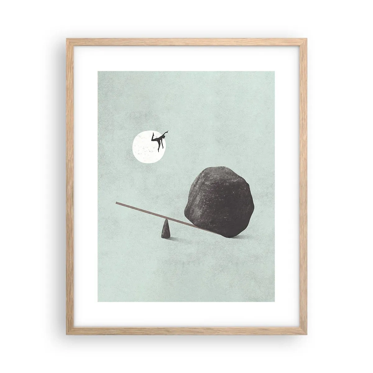 Poster in light oak frame - Dream Come True - 40x50 cm