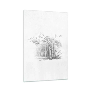 Glass picture - Holiday of Birch Forest - 70x100 cm