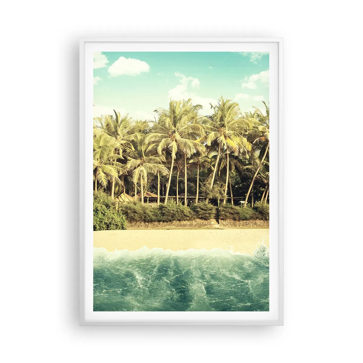 Poster in white frmae - How about Here? - 70x100 cm