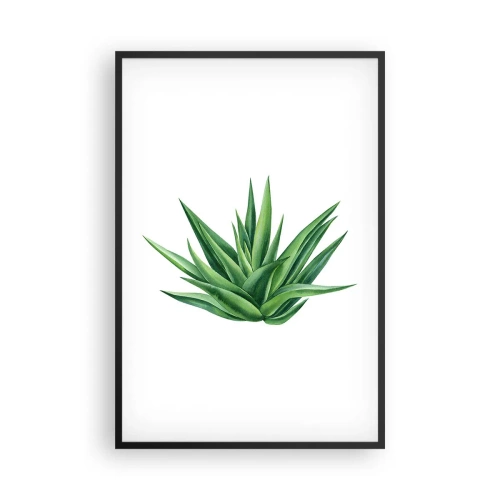 Poster in black frame - Green - Power - Life - 61x91 cm