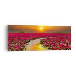 Canvas picture - Secret Life of a Lake - 140x50 cm