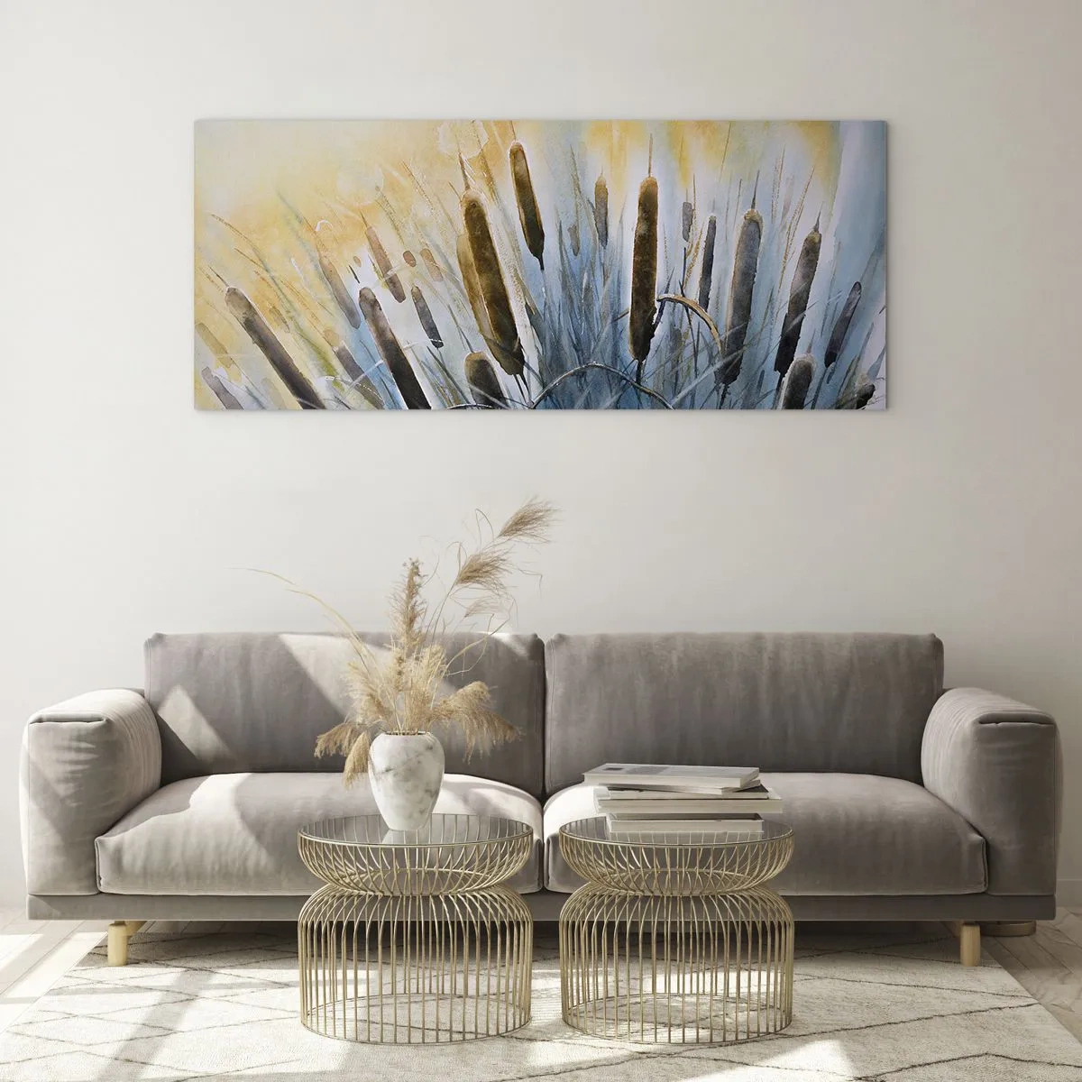 Glass picture - Coolness of Water, Heat of the Sun - 100x40 cm