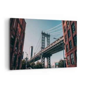 Canvas picture - Over the City Waves - 120x80 cm