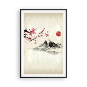 Poster in black frame - Love Japan - 61x91 cm
