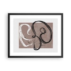 Poster in black frame - Composition -In Search of Completeness - 50x40 cm