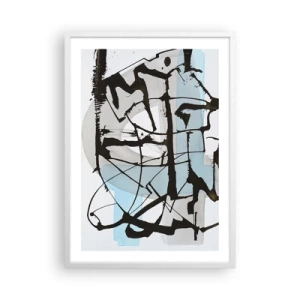 Poster in white frmae - After All Blue - 50x70 cm